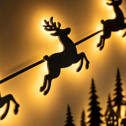 Santa Glow Holiday Scene