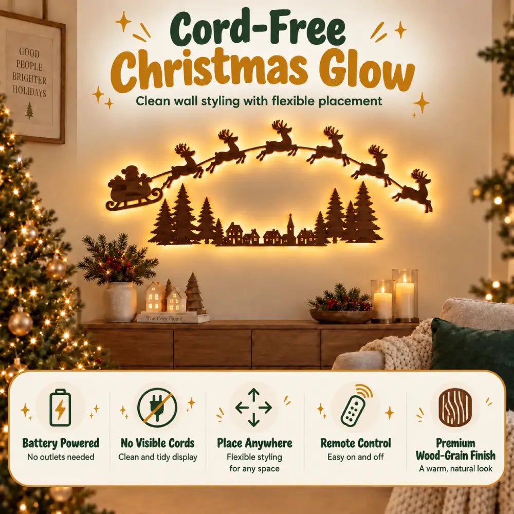 Santa Glow Holiday Scene