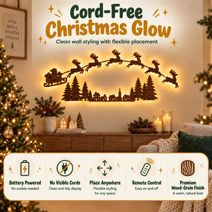 Santa Glow Holiday Scene