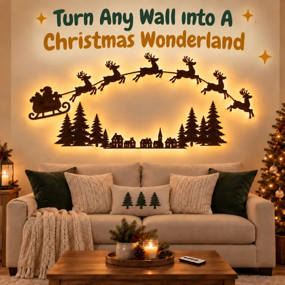 Santa Glow Holiday Scene
