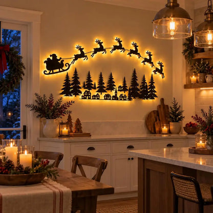 Santa Glow Holiday Scene