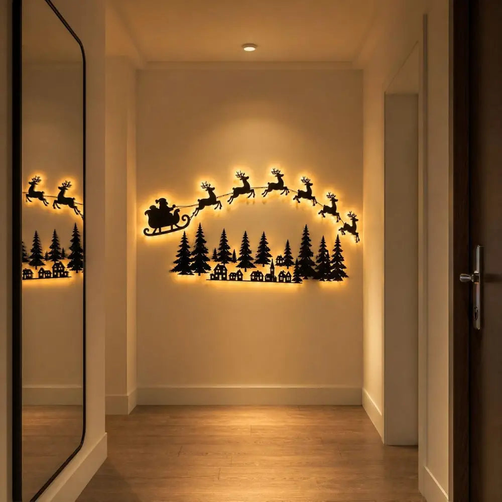 Santa Glow Holiday Scene