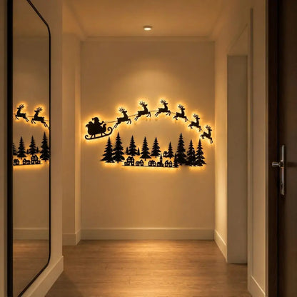 Santa Glow Holiday Scene